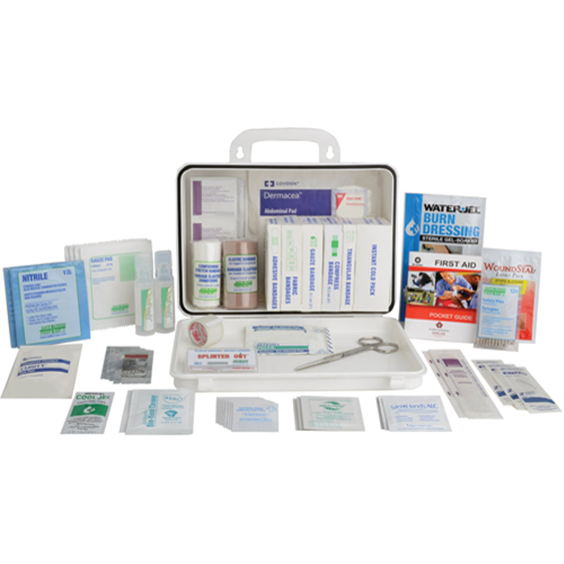 Safecross Contractors' First Aid Kit, Class 1 Medical Device, Plastic Box