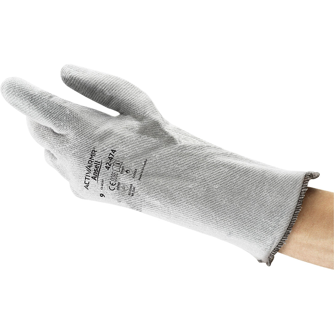 Ansell Crusader® 42-474 Flex Gloves, Nitrile, X-Large, Protects Up To 400° F (204° C)