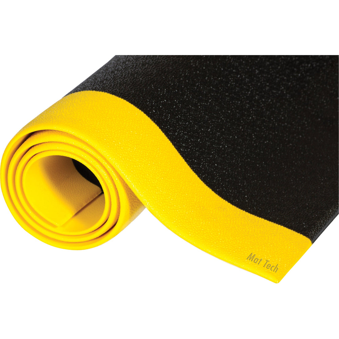 Mat Tech Comfort-King Mats, Smooth, Black/Yellow, Sponge