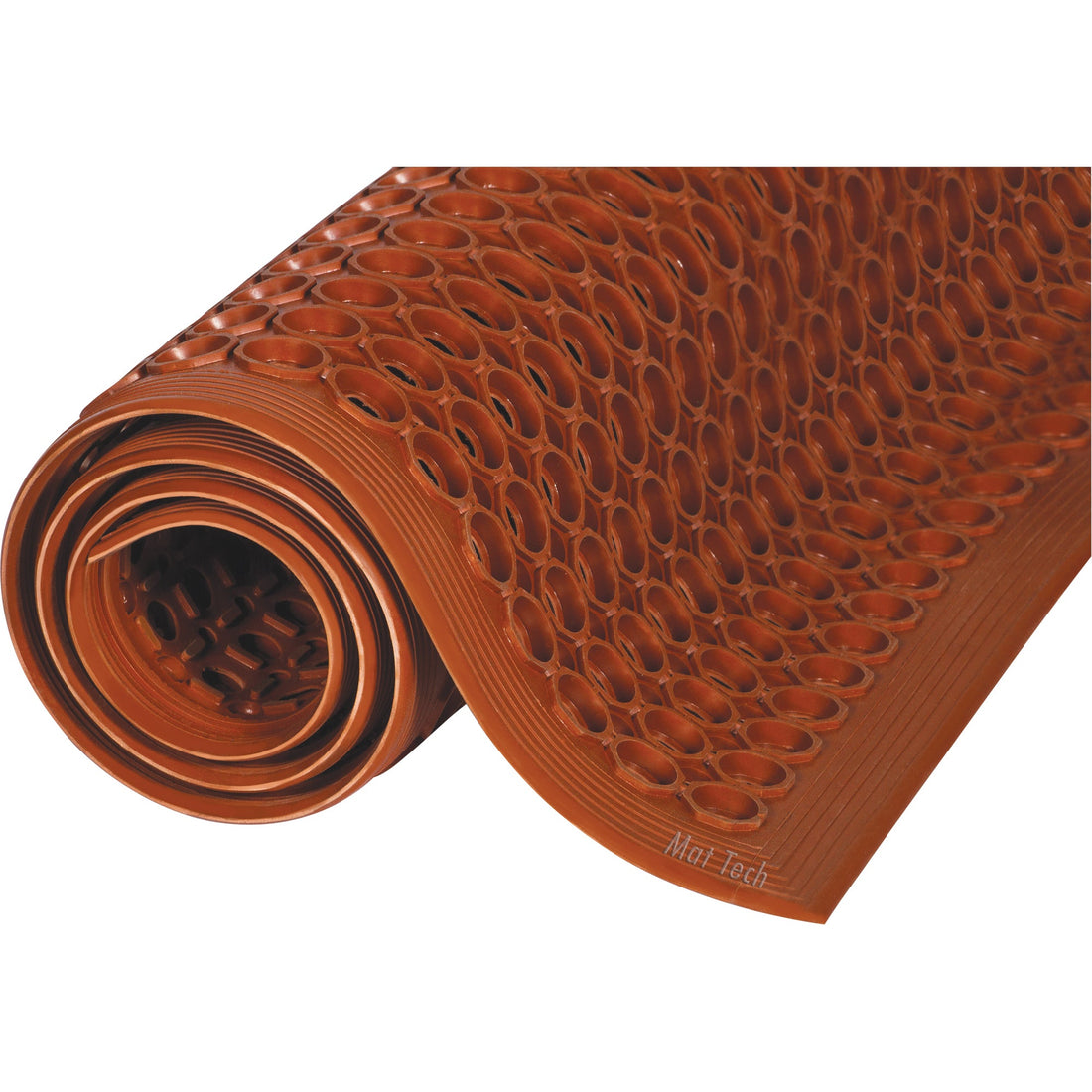Mat Tech Safewalk™ Light Mats, Honeycomb, 3' x 5' x 1/2", Terracotta, Rubber