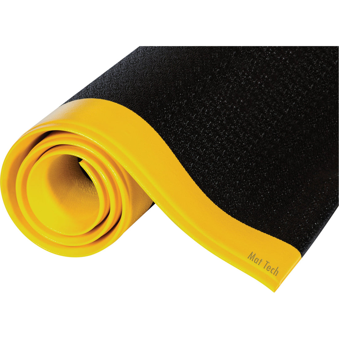 Mat Tech Tuff-Spun Mats, Pebbled, Black/Yellow, PVC Sponge