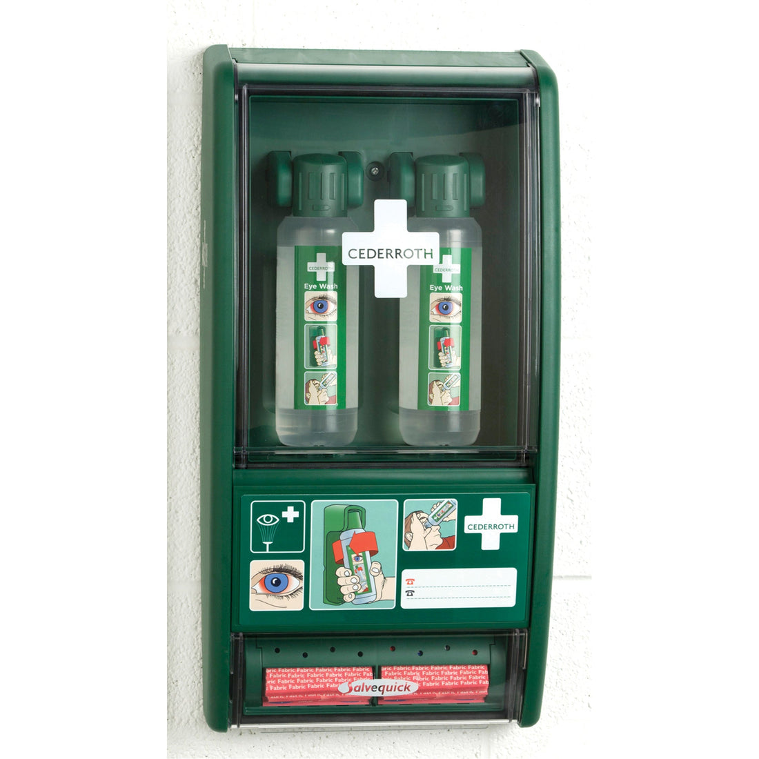 Safecross Cederroth Eye Wash/Salvequick® First Aid Kit, Class 1 Medical Device, Station