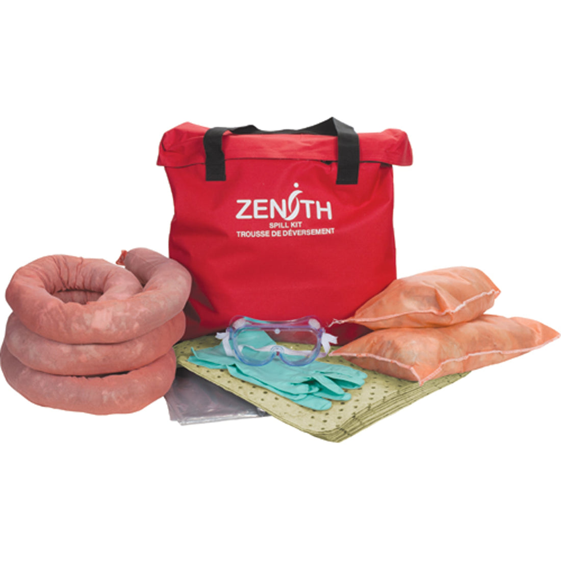 Zenith Premium Truck Spill Kit, Hazmat, Bag, 10 US gal. Absorbancy