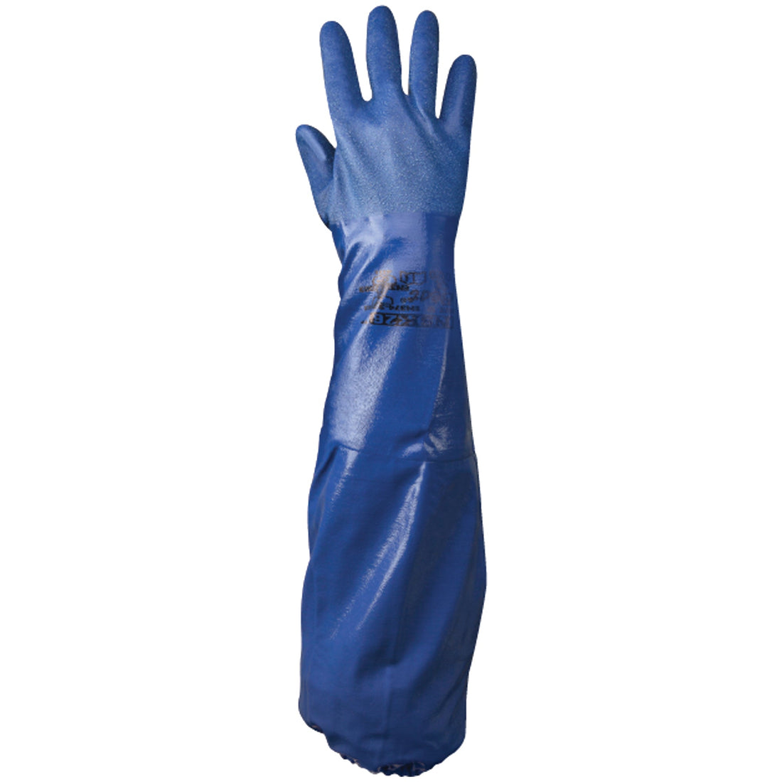 Showa NSK26 Gloves, 26" L, Nitrile, Cotton Jersey Inner Lining, 48-mil