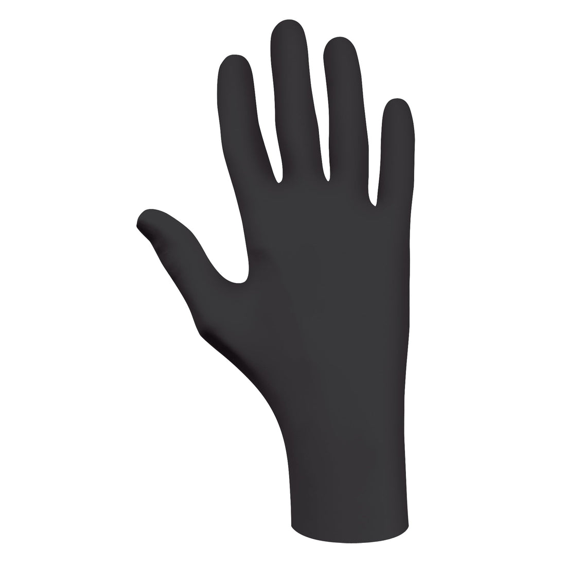 Showa 6112PF Biodegradable Gloves, 2X-Large, Nitrile, 4-mil, Powder-Free, Black