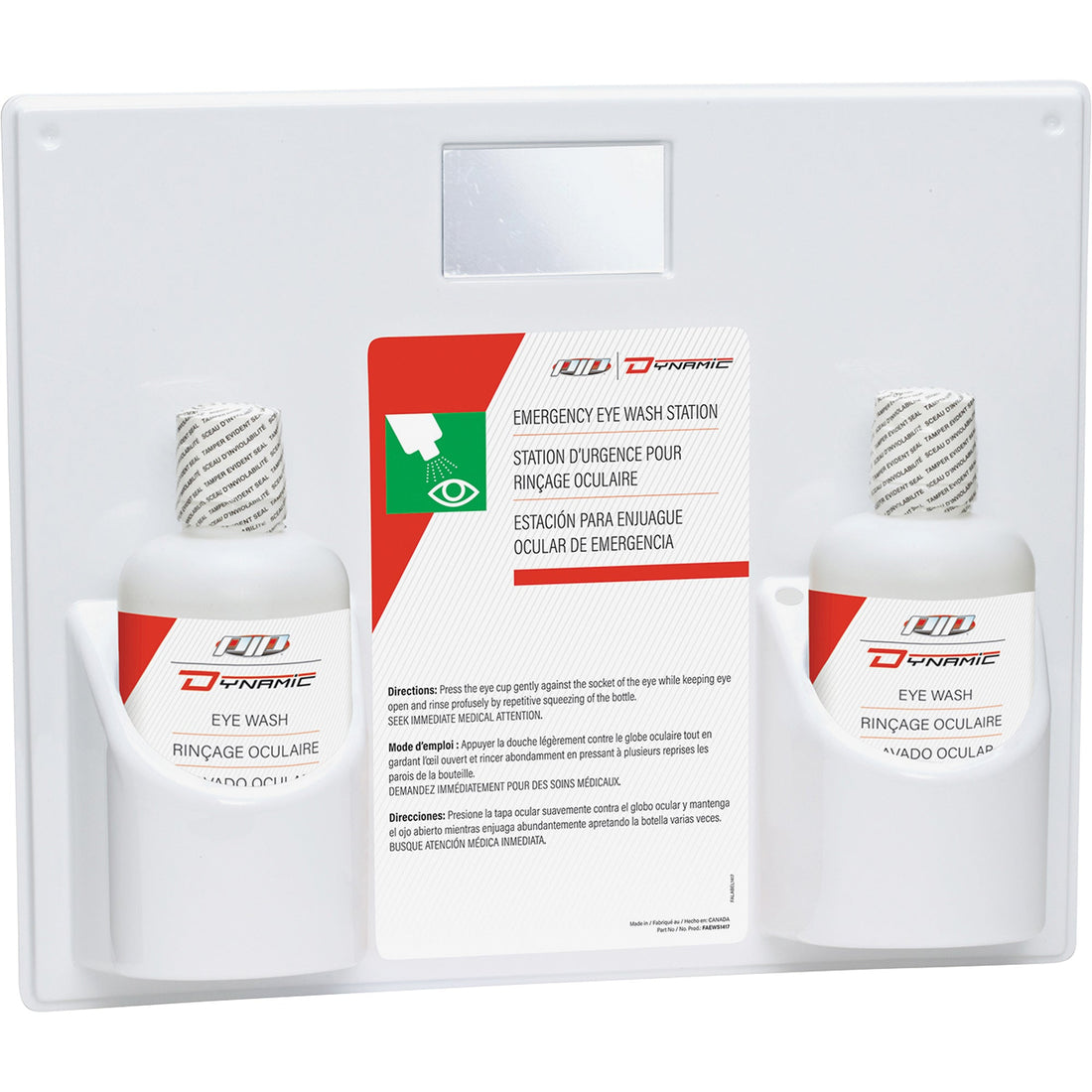 PIP Dynamic™ Eyewash Station with Isotonic Solution, Double