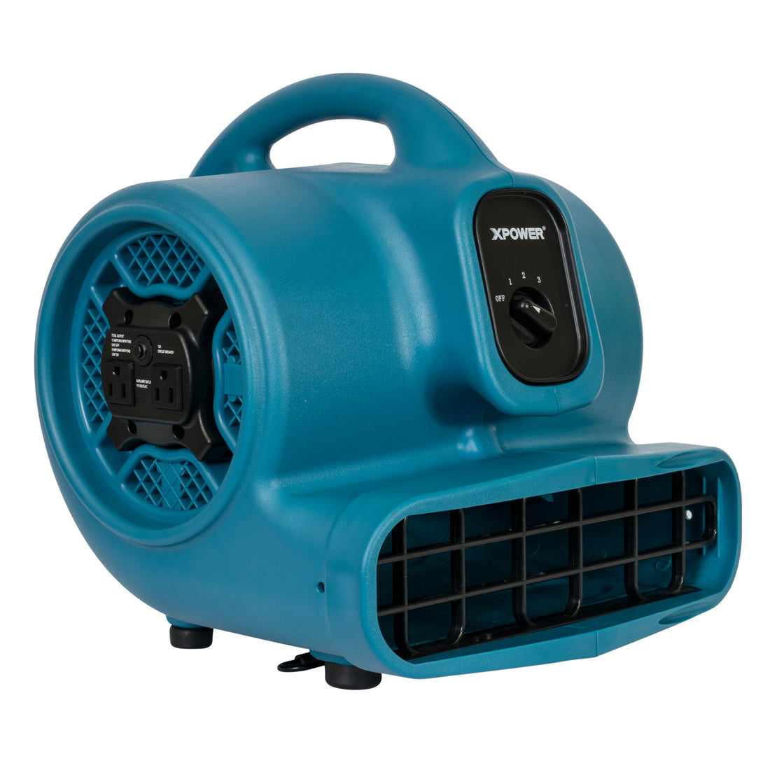 XPOWER X-400A 1/4 HP Industrial Air Mover with Daisy Chain, 1600 CFM