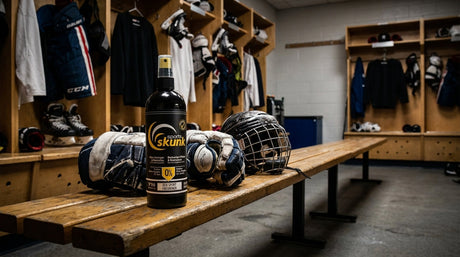Hockey Equipment Deodorizer - Sports Skunk by JANITORI in locker room