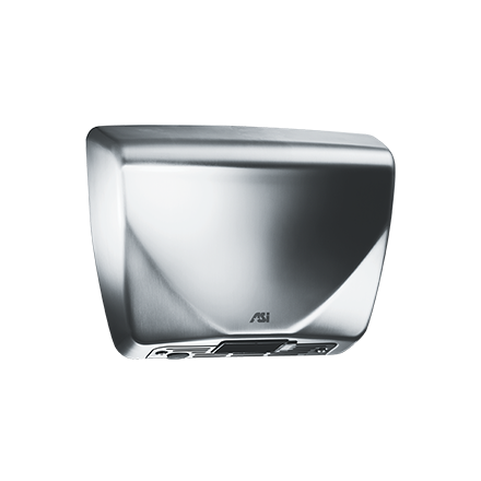 ASI Profile Steel Cover Hand Dryer Satin Stainless Steel 100-240V 0185-93