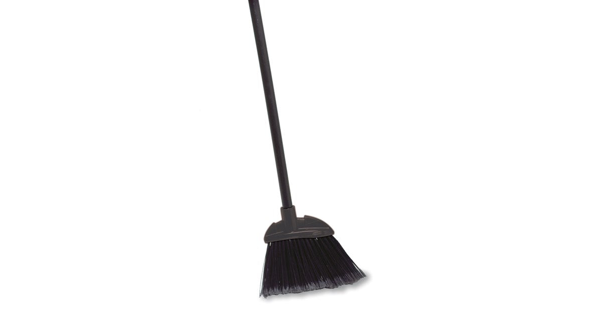 Rubbermaid Commercial Executive Series Lobby Broom — Vinyl Handle, Black (35")