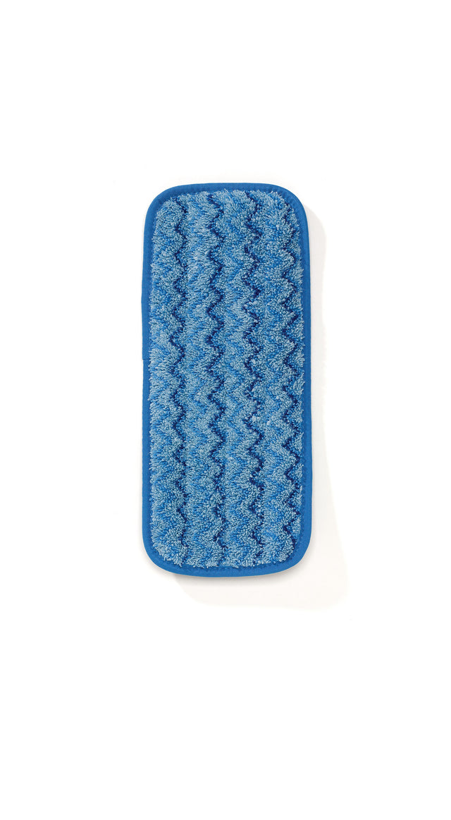 Rubbermaid HYGEN 11" Microfiber Wall/Stair Damp Mop Pad, Blue (6-Pack)
