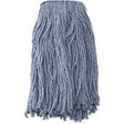 Cut-End Wet Mop Head — Blue, #20 (20 oz), Cotton/Synthetic Blend