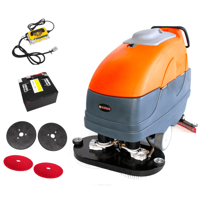 SUNMAX RT120+ 34in Self-Propelled Commercial Floor Scrubber Lithium Battery