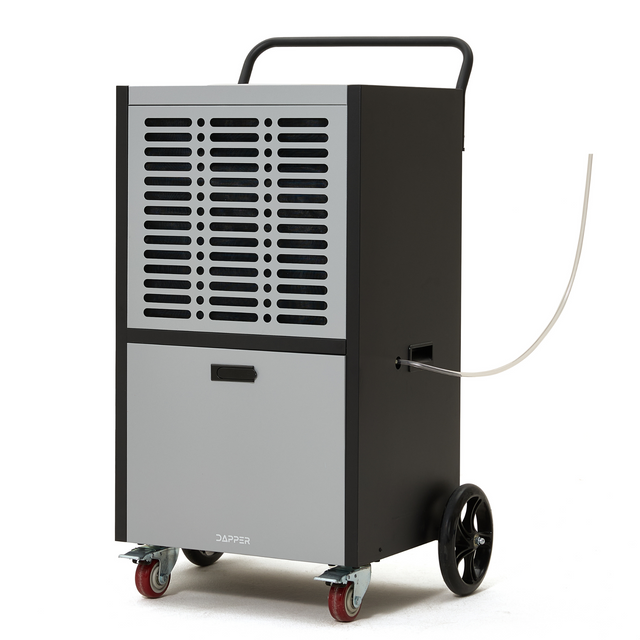 Dapper Supply 190-Pint Commercial Dehumidifier – Built-In Pump, Drain Hose, 15000 Sq Ft Coverage DP-CD1129