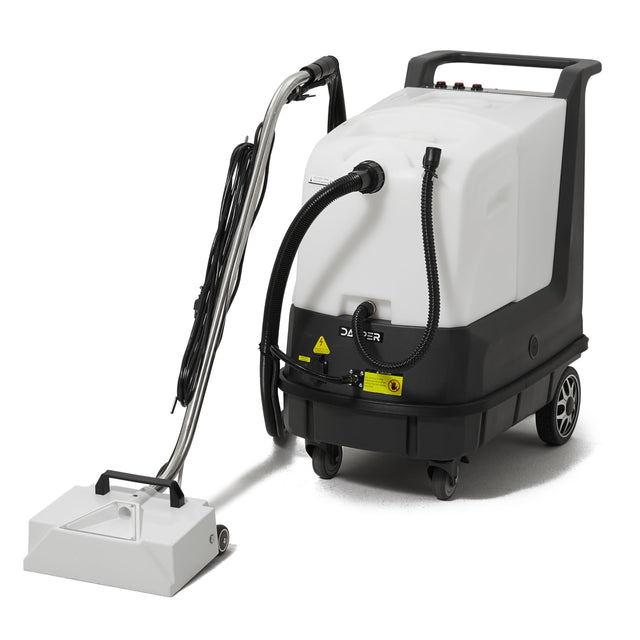 Dapper Supply Hot Water Box Carpet Extractor with 13" Motorized Brush Head 10.5 Gal Tank DP-CCE1209