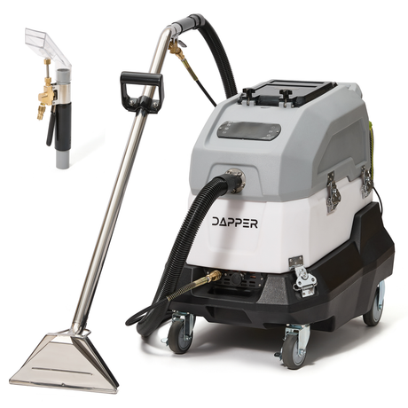 Dapper Supply Hot Water Carpet and Upholstery Extractor Machine 8 Gal Tank DP-HCE1215