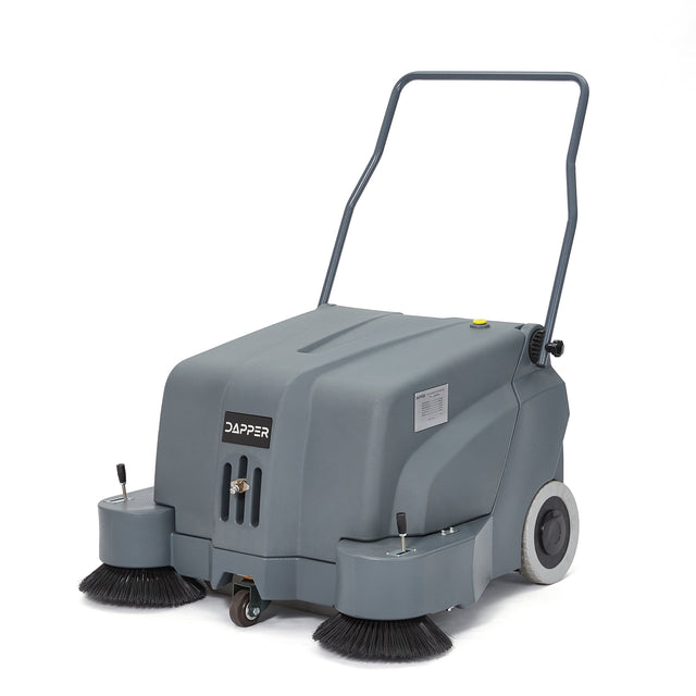 Dapper Supply Battery Powered Floor Sweeper - 12 Gallon Capacity - 40" Sweeping Width DP-FS1233
