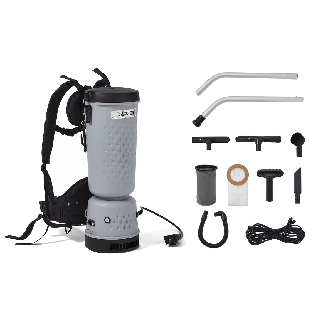 Dapper Supply Commercial Backpack Vacuum Cleaner 10.5 Qt DP-CVC1143