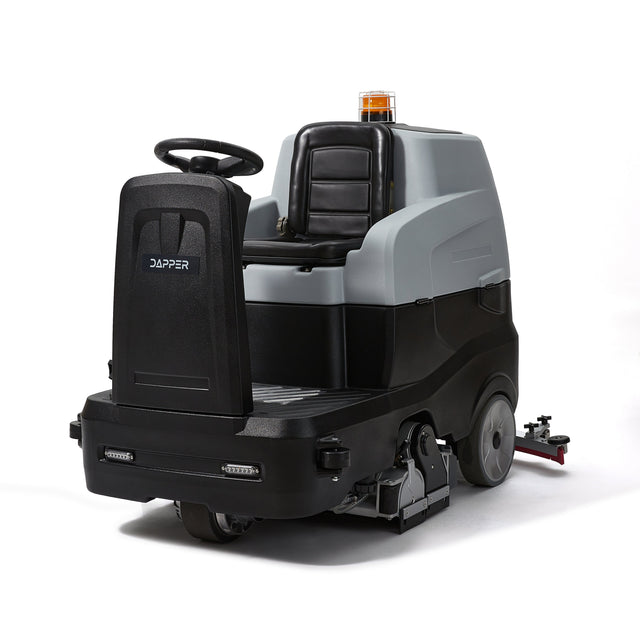 Dapper Supply Ride on Sweep & Scrub Floor Cleaning Machine 31.5 in. Cleaning Path, 47 in. Squeegee DP-RAFS1239
