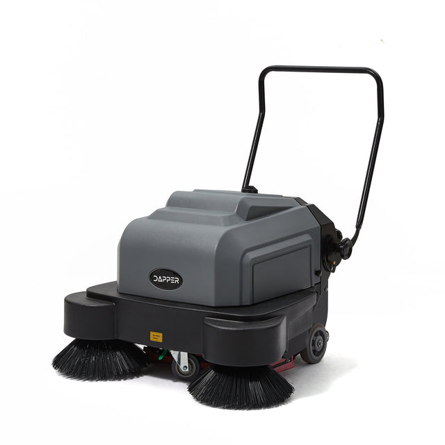 Dapper Supply Battery Powered Floor Sweeper - 9 Gallon Capacity - 40" Sweeping Width DP-FS1237