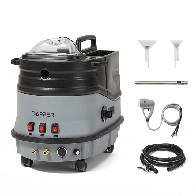 Dapper Supply Cold Water Carpet Extractor & Upholstery with Scrub Brush & Blower, 2.5 Gal. DP-UCE1230