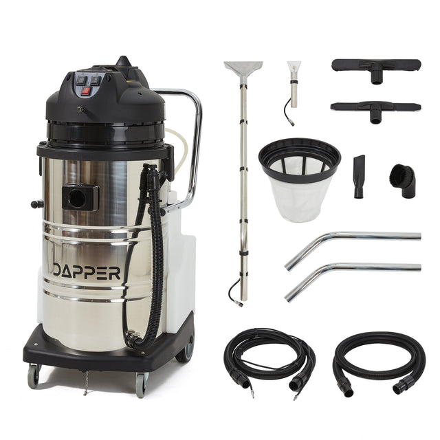 Dapper Supply Wet Dry Vacuum with Carpet & Upholstery Extraction 21 Gal. Recovery Tank DP-CVC1151