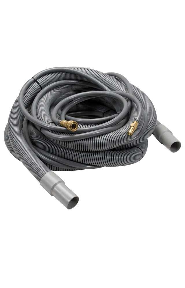 TMHD Vacuum Hose, 1-1/2" x 20', Gray with solution line & cuffs
