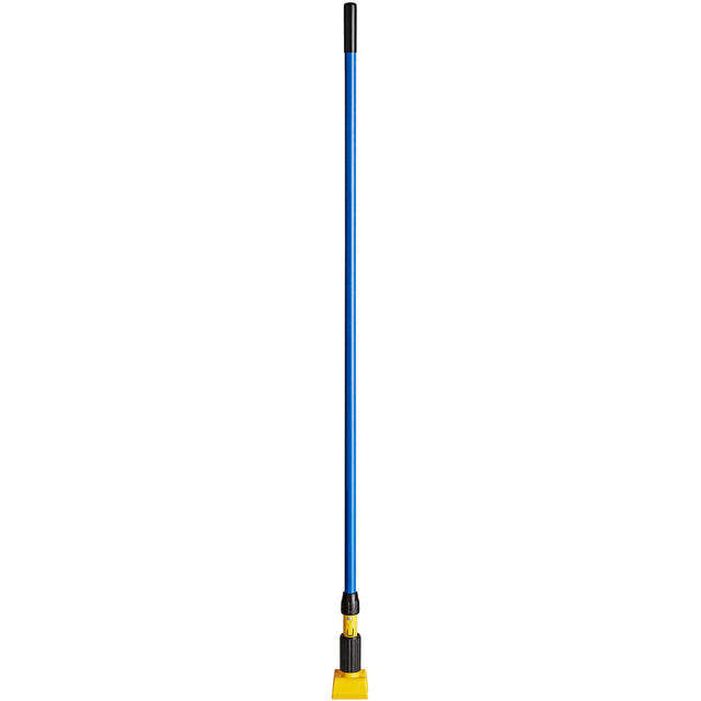 Rubbermaid Gripper 60" Blue Fiberglass Wet Mop Handle — Jaw Style