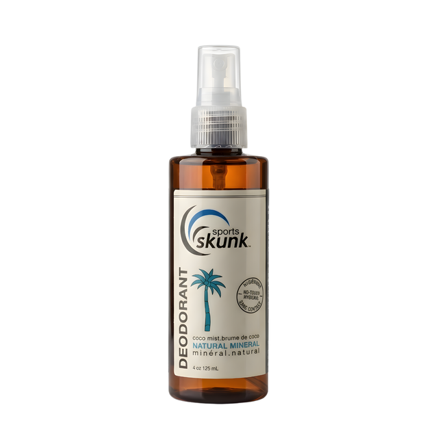 SPORTS SKUNK Natural Mineral Deodorant - Aluminum-free plant-based sports deodorant, Made in Canada