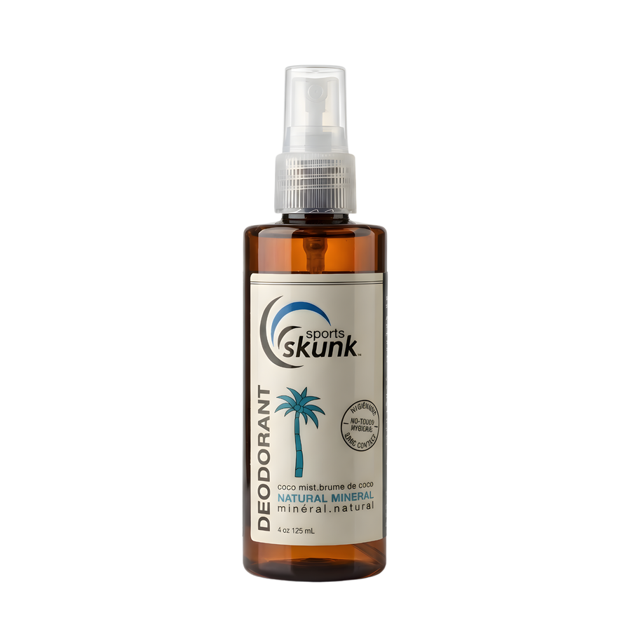 SPORTS SKUNK Natural Mineral Deodorant - Aluminum-free plant-based sports deodorant, Made in Canada