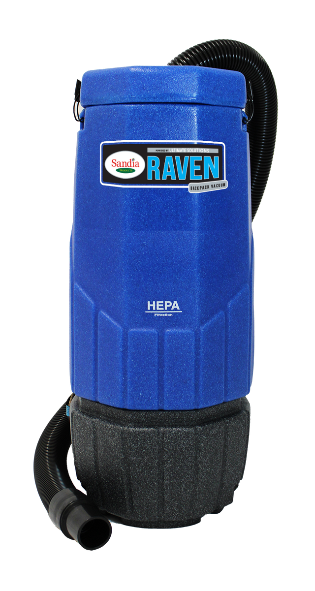 Sandia HEPA Raven 10-Quart Backpack Vacuum with 5-Piece Standard Tool Kit and Power Head (20-3003)