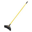 Rubbermaid Maximizer Push-to-Center Push Broom — 18", Black