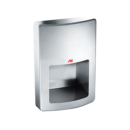 ASI ROVAL Semi-Recessed High-Speed Hand Dryer Stainless Steel 120V 20199-1