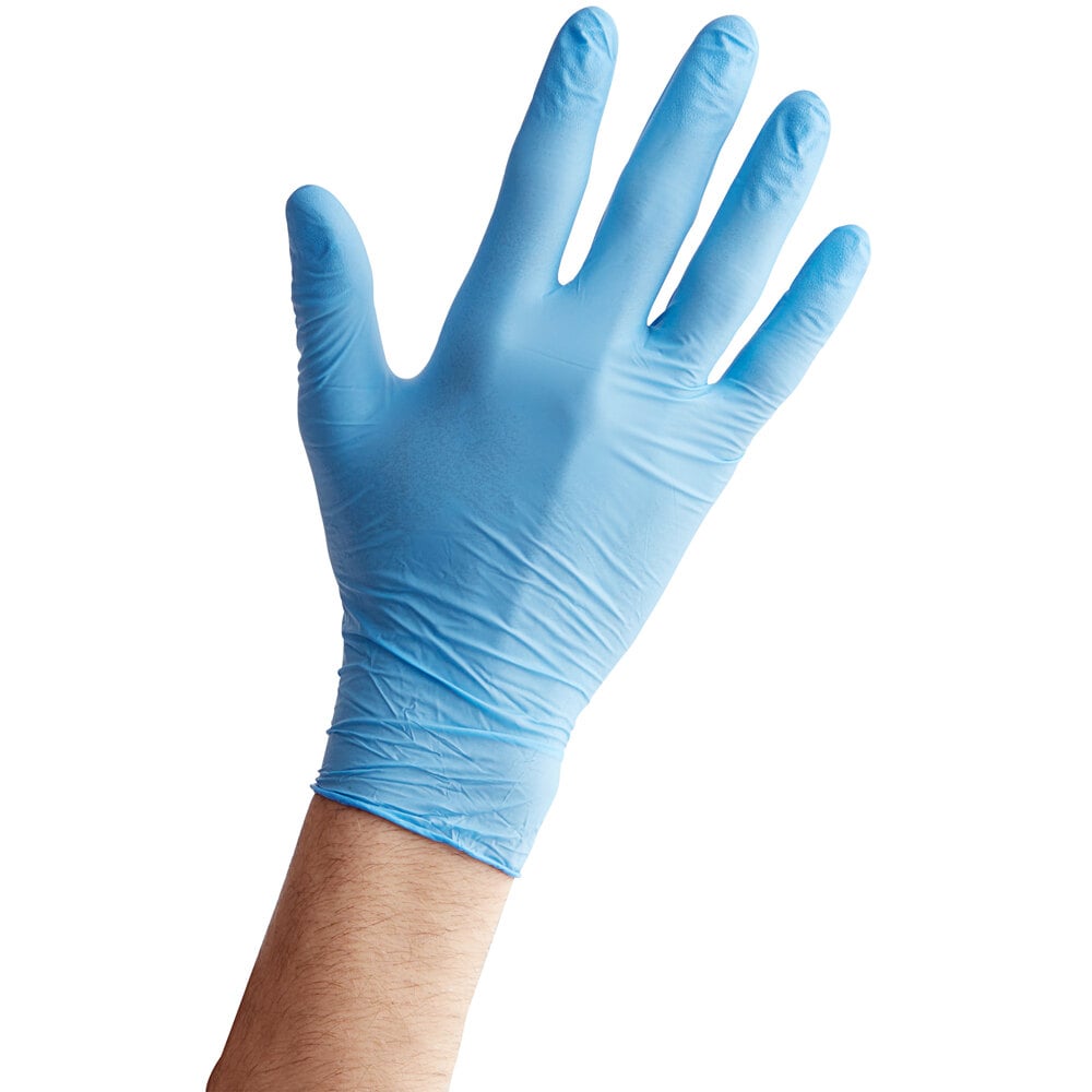 Blue Nitrile Exam Gloves — Large, 4.5 Mil, Powder-Free (Case of 1,000)