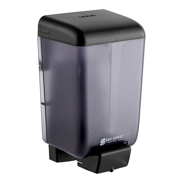 San Jamar Classic Bulk Soap Dispenser — 46 oz, Wall-Mount (Black Pearl)