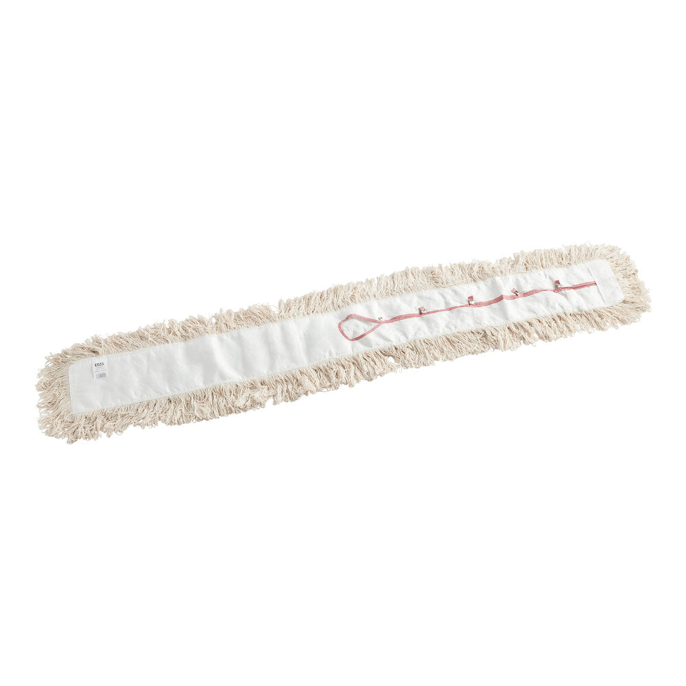 Looped-End Dust Mop Refill — 60" x 5", Launderable Cotton Blend