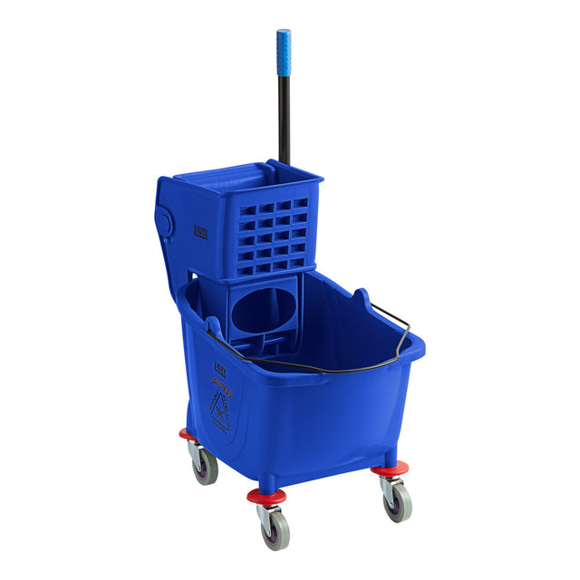 Commercial Mop Bucket & Side Press Wringer Combo — Blue