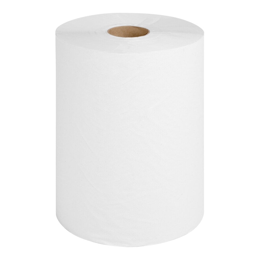 White Hardwound Roll Paper Towel — 10" x 800', 1-Ply (Case of 6)