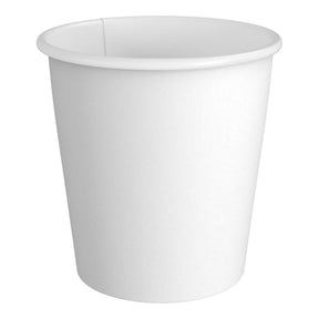 Choice 8 oz. White Poly-Coated Paper Hot Cups (Case of 1,000)