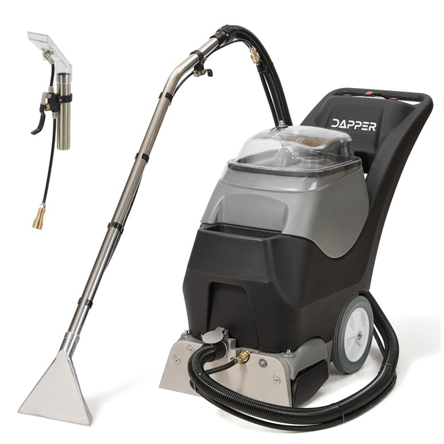 Dapper Supply 4-in-1 Cold Water Carpet Extractor Machine with Steam, Upholstery & Floor Wand DP-CCE1220
