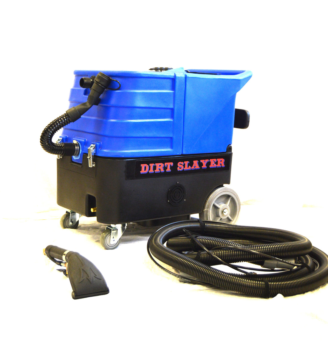 U.S. Products Dirt Slayer 8.0 120H Single-Cord Heated Extraction System 8 Gal 120 PSI Package with 4 in Upholstery Hand Tool and 15 ft Hose Set 05-10008-AD1