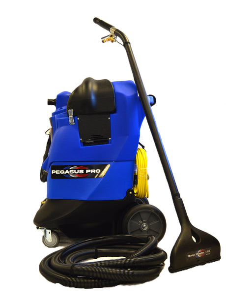 U.S. Products Pegasus Pro 500C DV-DC Dual-Cord Non-Heated Carpet Extractor 12.5 Gal 50-500 PSI Package with Sharp Shooter 13 in Wand and 25 ft Hose Set 05-10038-P