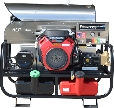 Pressure-Pro Pro-Super Skid 8115PRO-30HG Hot-Water Generator Skid Pressure Washer 3000 PSI 8.0 GPM Honda GX690 GP Pump