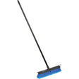 18" Push Broom with Braced Handle — Medium PVC Bristles
