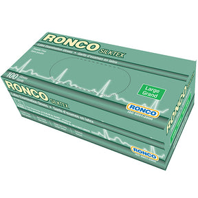 RONCO SilkTex Tan Latex Disposable Gloves — X-Large, Powder-Free, 5 Mil (Case of 1,000)
