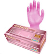 RONCO Touch Pink Nitrile Exam Gloves — Medium, 3.5 Mil, Powder-Free (Box of 100)