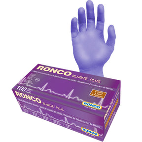 RONCO BluRite Plus Nitrile Disposable Gloves — X-Small, Powder-Free (Case of 1,000)