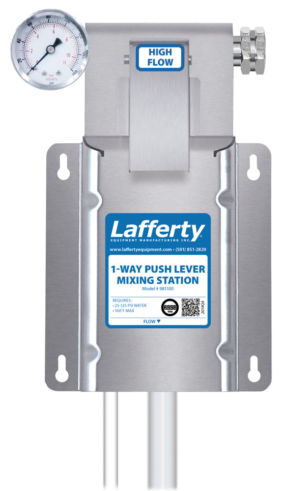 Lafferty 1-Way Push Lever Mixing Station 981100