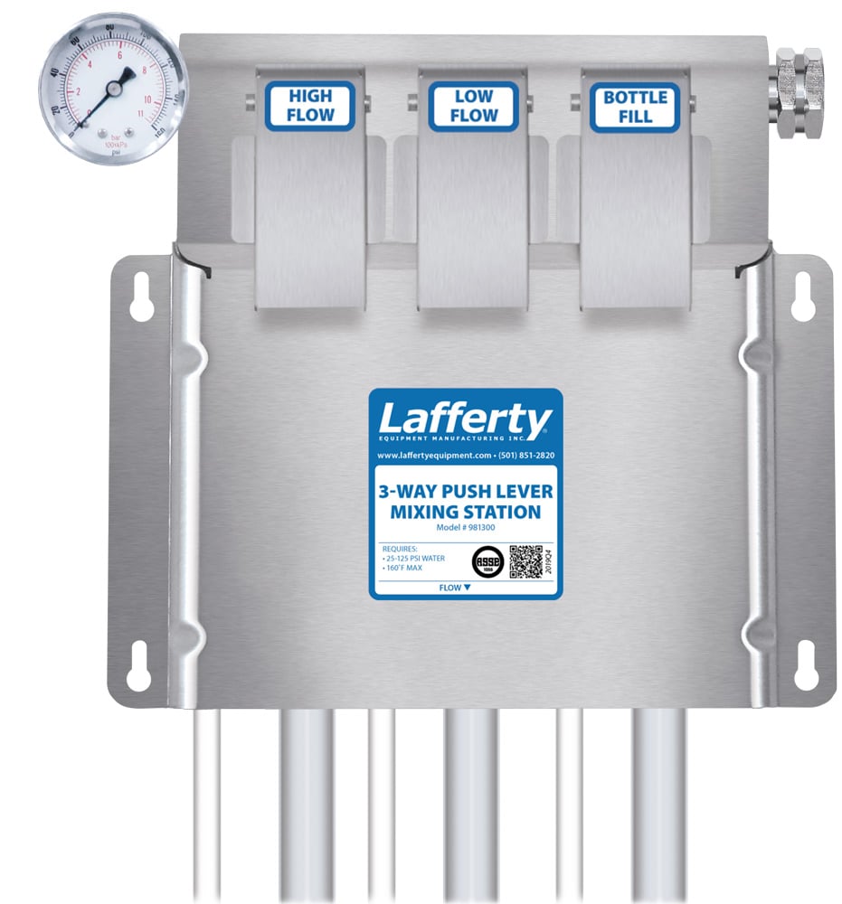 Lafferty 3-Way Push Lever Mixing Station 981300