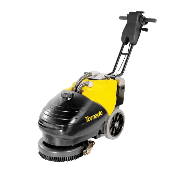 Tornado BD 14/4 Compact Cordless Walk-Behind Automatic Scrubber — 14" Disc, 3.5 gal (Model 99414)